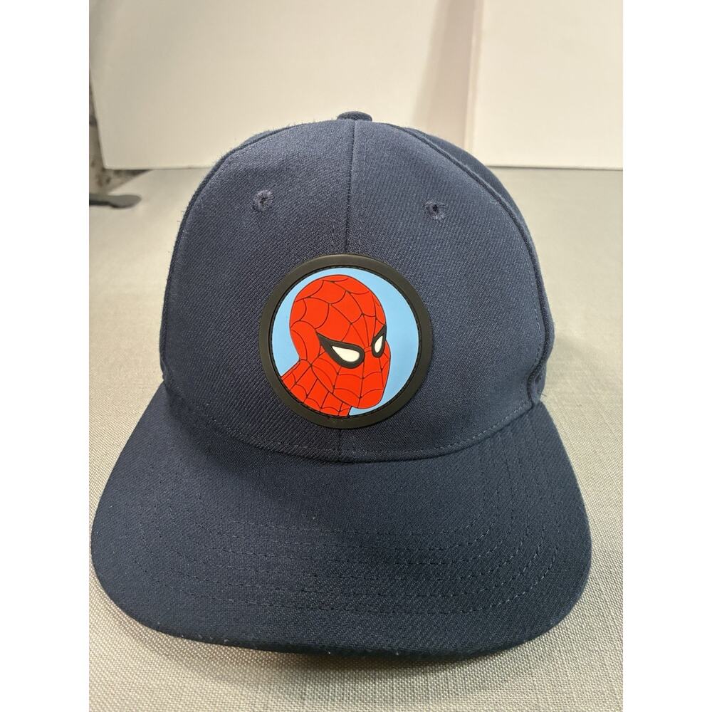 Marvel Spider-Man Lids Exclusive Snapback Hat Navy Comic Brim Adjustable